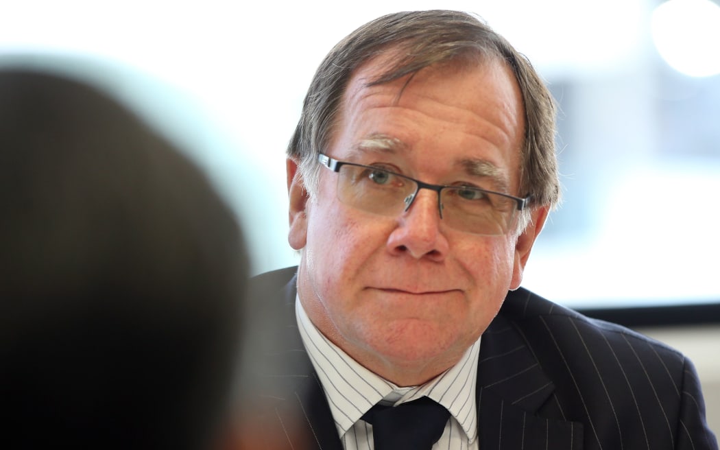 Foreign Minister Murray McCully attends a meeting with his Chinese counterpart Wang Yi in Auckland on February 10, 2017.