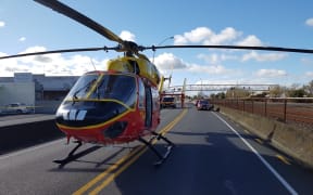 The Waikato Westpac Rescue Helicopter responded to the crash on SH1 in Huntly.