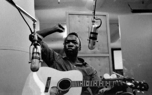 John Lee Hooker at Riverside Records Studio, NYC (1960)
