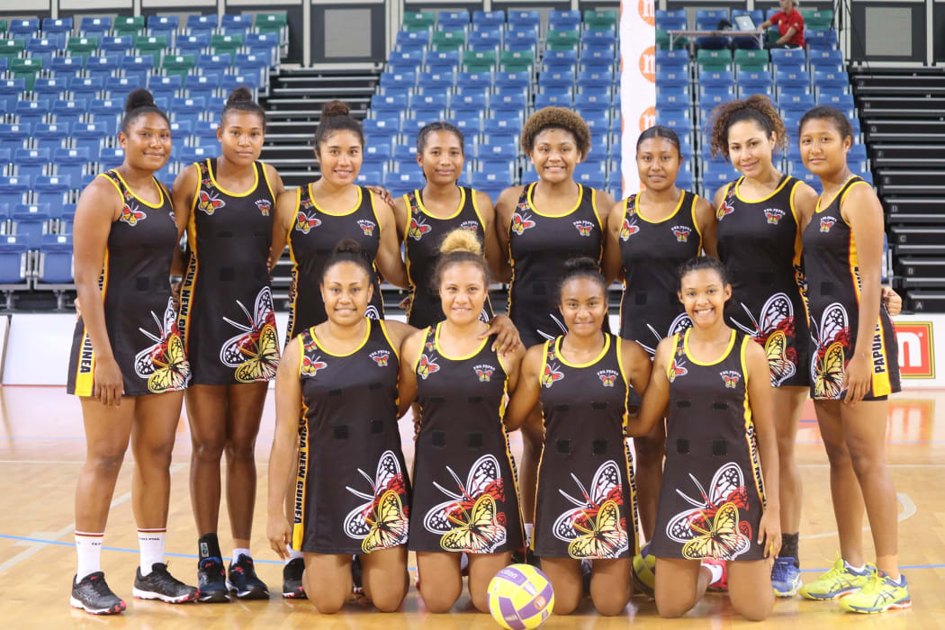 The PNG Pepes team at the Nations Cup in Singapore.
