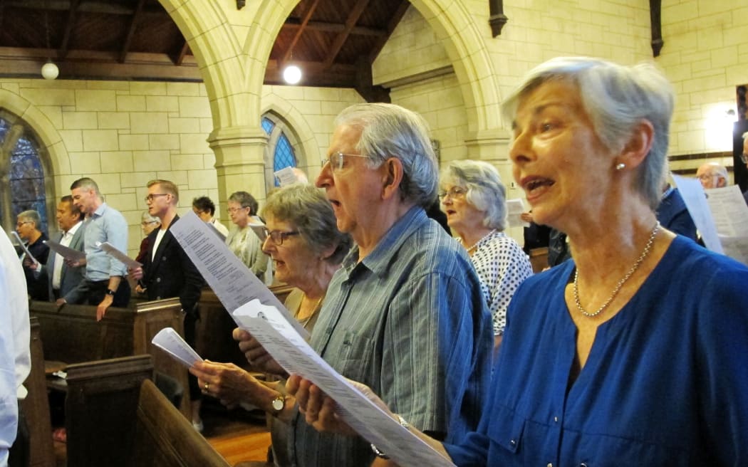 St Luke's Church congregation, Remuera, Auckland.