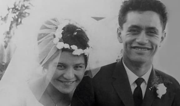 Tariana and George Turia's Wedding Day. 1961.