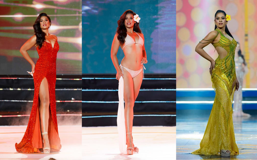 Haylani Kuruppu's looks at the Miss Global 2024 pageant.