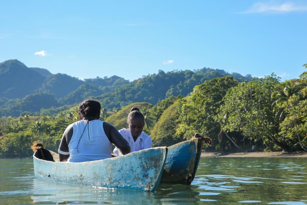 A scene from the film 'Vai' of the Solomon Islands story directed by Matasila Freshwater.
