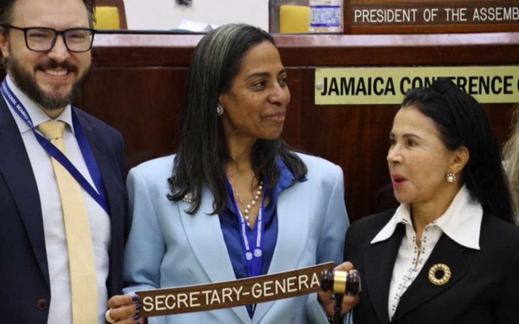 New head of UN deep-sea mining regulator vows to restore neutrality International Seabed Authority secretary-general elect, Leticia Carvalho [center] of Brazil, is congratulated by an ISA delegate following her election on Aug. 2, 2024 in Kingston, Jamaica.