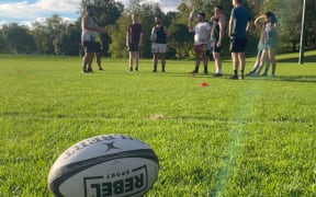 The touch team practicing at Western Park, Ponsonby.