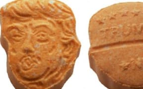 About 5000 carrot-coloured ecstasy tablets in the shape of Donald Trump's head have been seized by German police in the north-western city of Osnabruck.