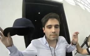 (FILES) Grab from a handout video released by the Mexican Government's Production Centre for Informative and Special Programmes (CEPROPIE) during the morning press conference of Mexican President Andres Manuel Lopez Obrador on October 30, 2019, showing the moment of the arrest of alleged trafficker Ovidio Guzman, son of jailed drug kingpin Joaquin "Chapo" Guzman, on October 17, 2019. Mexico extradited Ovidio Guzmán López, aka "El Ratón" and son of drug trafficker Joaquín "Chapo" Guzmán, to the United States on September 15, 2023, the US Attorney General office and US Attorney General Merrick Garland said in a statement. (Photo by HO / CEPROPIE / AFP) / RESTRICTED TO EDITORIAL USE - MANDATORY CREDIT "AFP PHOTO / CEPROPIE / HO" - NO MARKETING - NO ADVERTISING CAMPAIGNS - DISTRIBUTED AS A SERVICE TO CLIENTS
