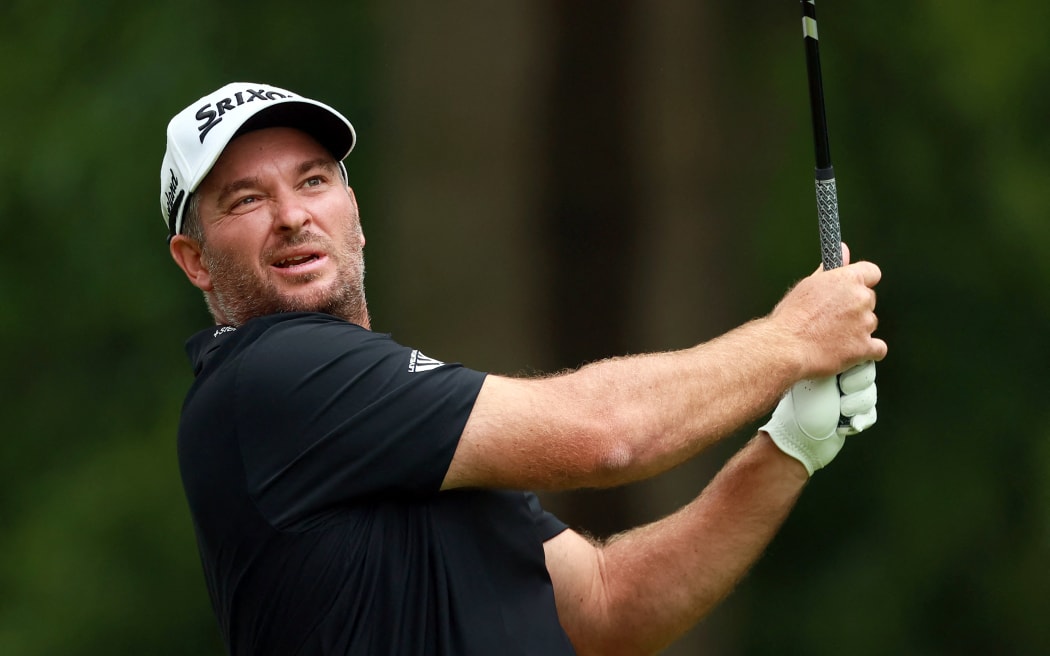 Ryan Fox of New Zealand follows his shot from the 7th tee during the final round of the RBC Canadian Open at Hamilton Golf &amp; Country Club in Ancaster, Ontario, Canada, on Sunday, June 2, 2024. (Photo by Amy Lemus/NurPhoto) (Photo by Amy Lemus / NurPhoto via AFP)