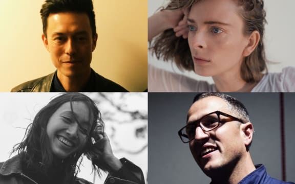 Dave Wright of Electric Wire Hustle, Chelsea Jade, DJ Frank Booker, and Fazerdaze