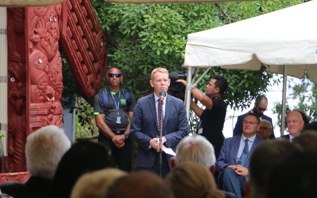 Chris Hipkins has delivered his first speech at Waitangi as prime minister in 2023.