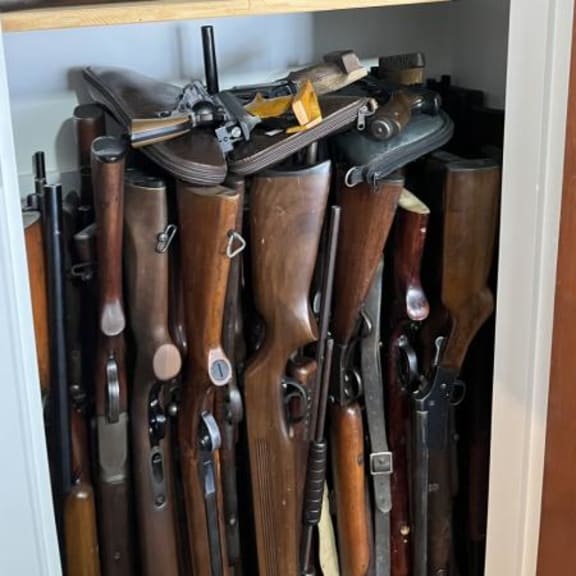 A total of 478 firearms of different descriptions were seized from a property in Gore.
