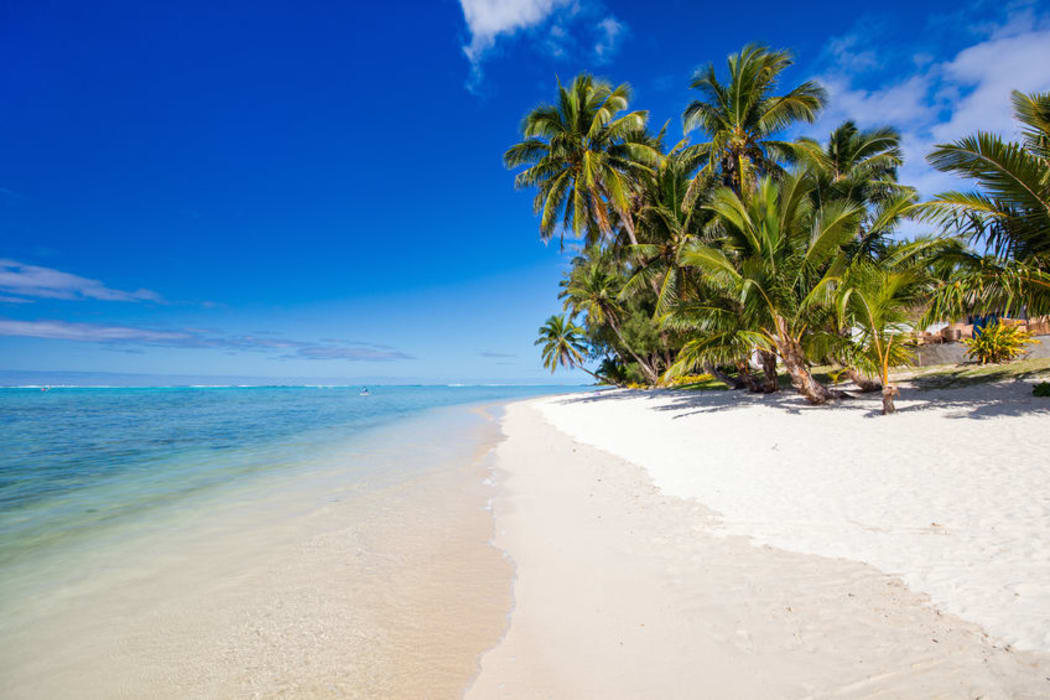 A beautiful beach in the Cook Islands.