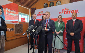 Chris Hipkins iwi representatives and many of the party's Māori candidates gathered at Nga Whare Waatea Marae in South Auckland for Labour Party's Māori campaign and manifesto launch.