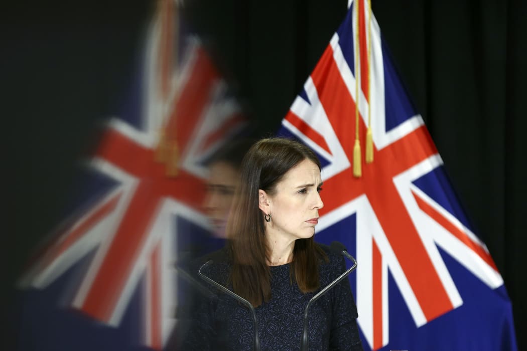 Prime Minister Jacinda Ardern speaks to media during a press conference at Parliament on March 31, 2020 in Wellington, New Zealand.