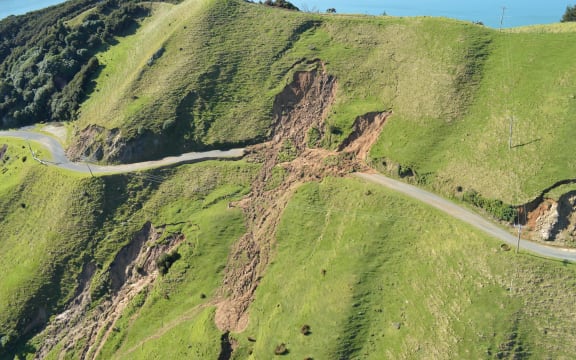 Aerial photos taken in August last year show damage from the flooding.