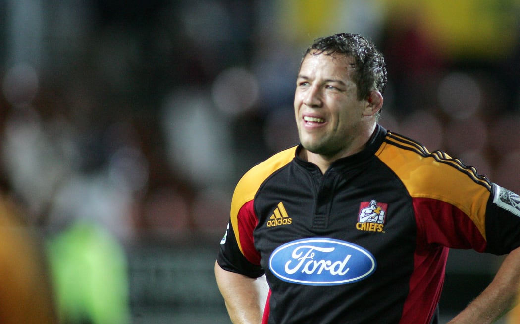 Chiefs captain Jonno Gibbes during the Super 14 round 9 rugby union match between the Chiefs and the Bulls at Waikato Stadium, Hamilton on Saturday 8 April 2006.