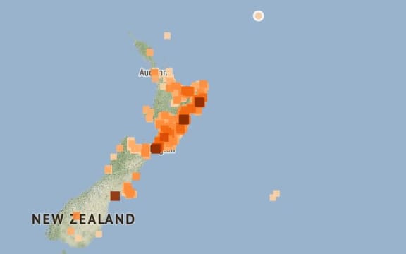 The quake was south of the Kermadec Islands and 700km north of New Zealand