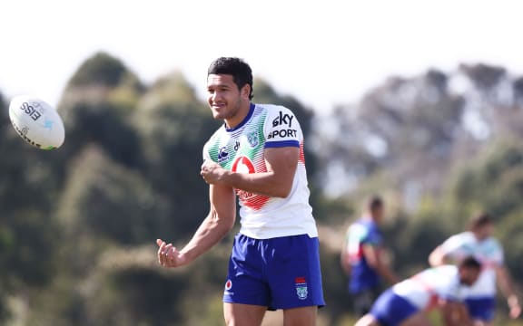 Dallin Watene-Zelezniak during  New Zealand Warriors training