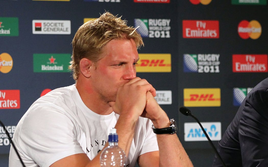 England's Captain Lewis Moody, 2011 Rugby World Cup.