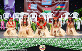 Melanesian youth performers take the stage at the Melanesian Festival Aotearoa 2023