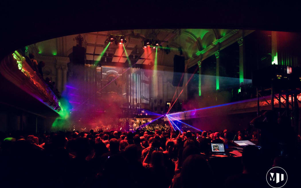 Images from the first ever Synthony at Auckland Town Hall in 2017.
