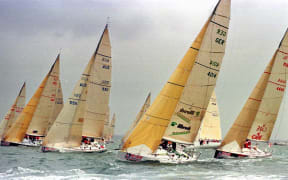 The start of a race at the 1997 Admiral's Cup in the Solent, off the Isle of Wight.