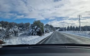 It has stopped snowing in Te Anau and is clearing up to be a beautiful day.