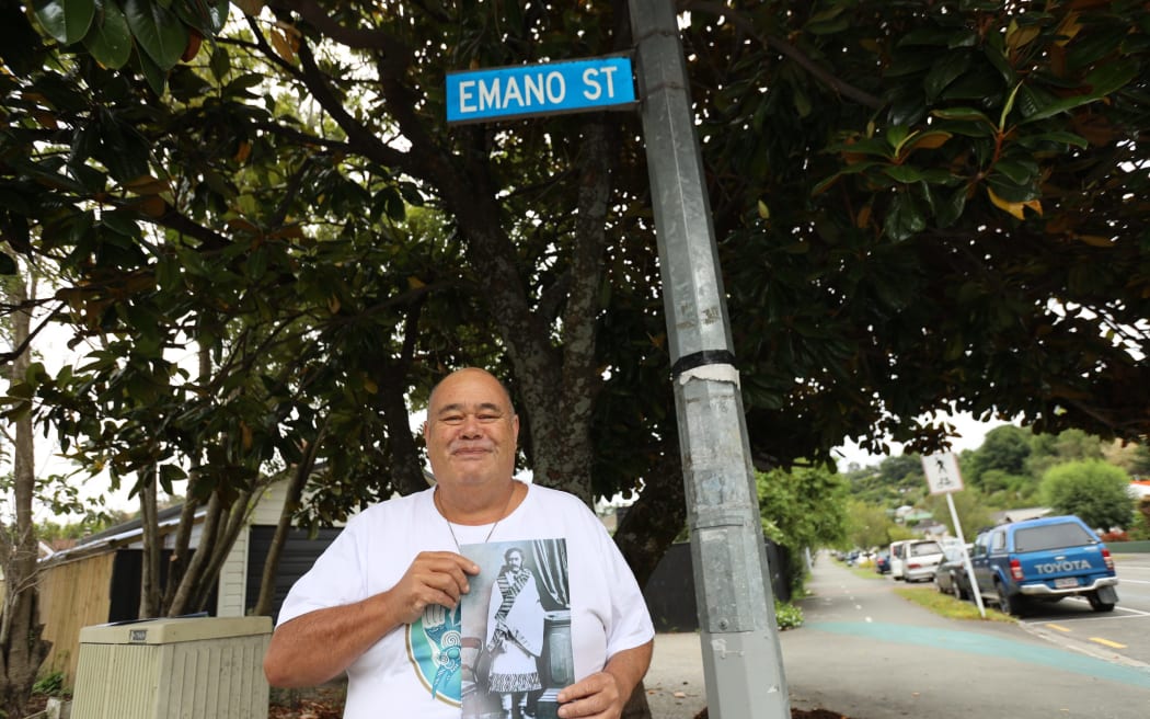 Moetu Tuuta would like to see Emano Street renamed to properly honour his direct ancestor Te Manu whom the street was named after.