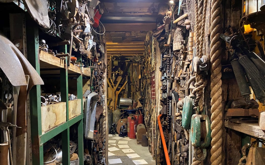 This is just the beginning of winding alleys of categorized scrap metal.