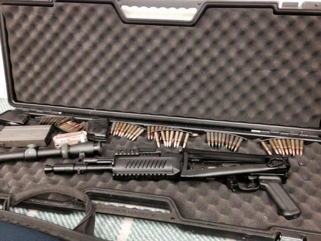 Some of the seized weapons