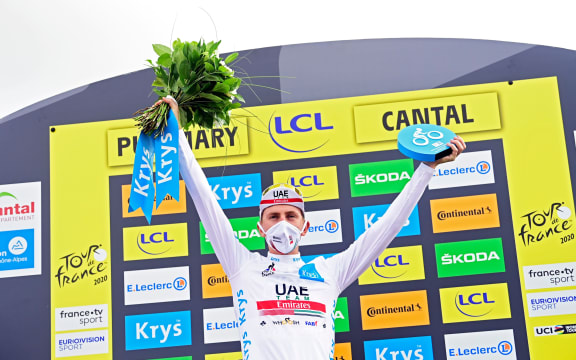 Slovenian cyclist Tadej Pogacar.