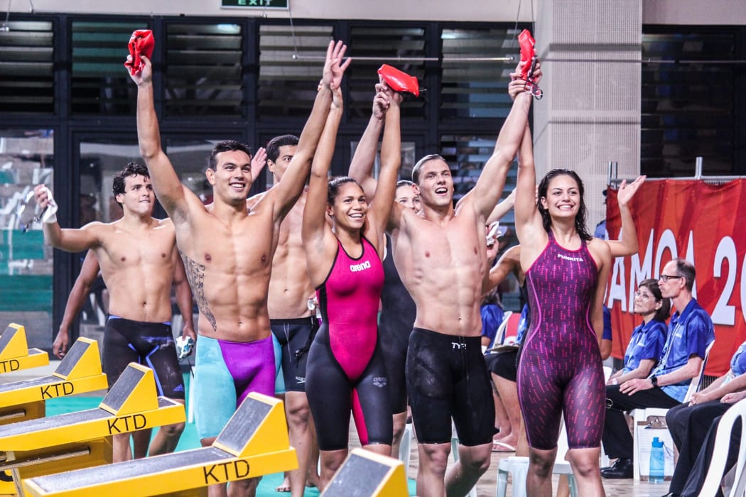 New Caledonia finished with 25 gold and 49 medals in swimming.