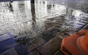 A leak in the Wellington CBD