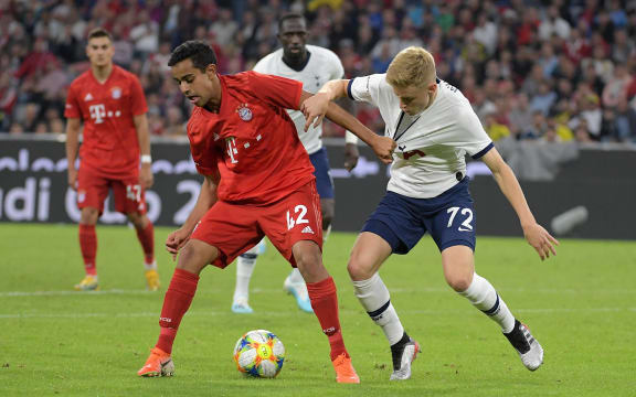 Sapreet Singh in action for Bayern Munich.