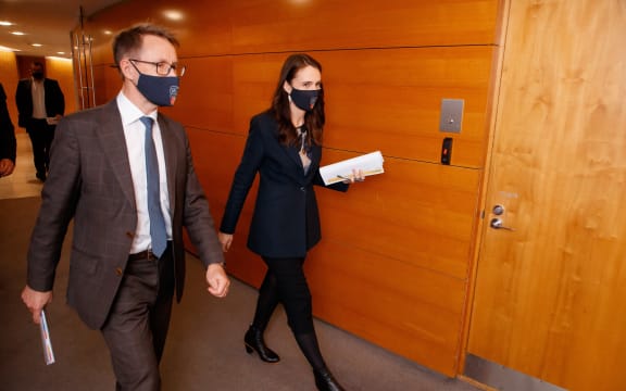 Prime Minister Jacinda Ardern and Director General of Health Dr Ashley Bloomfield update the public in the daily 1pm Covid Update press conference.