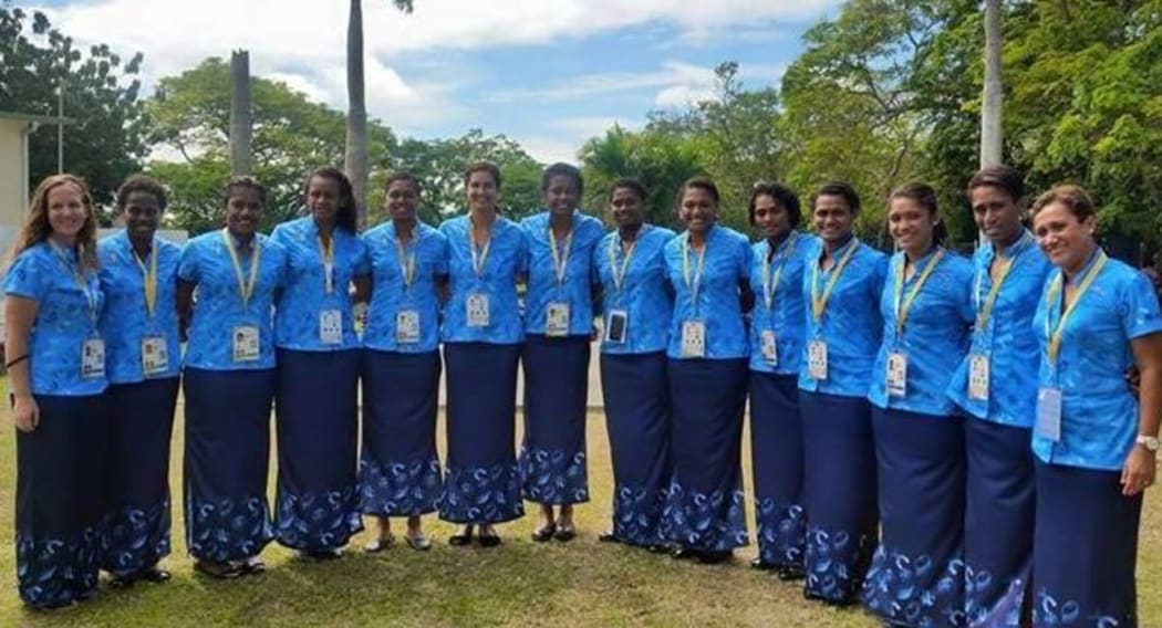 The Fiji Pearls netball team.
