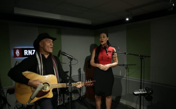 Opetaia Foa'i and Olivia Foa’i.