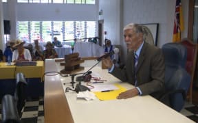 The speaker of parliament in Niue, Hima Douglas.