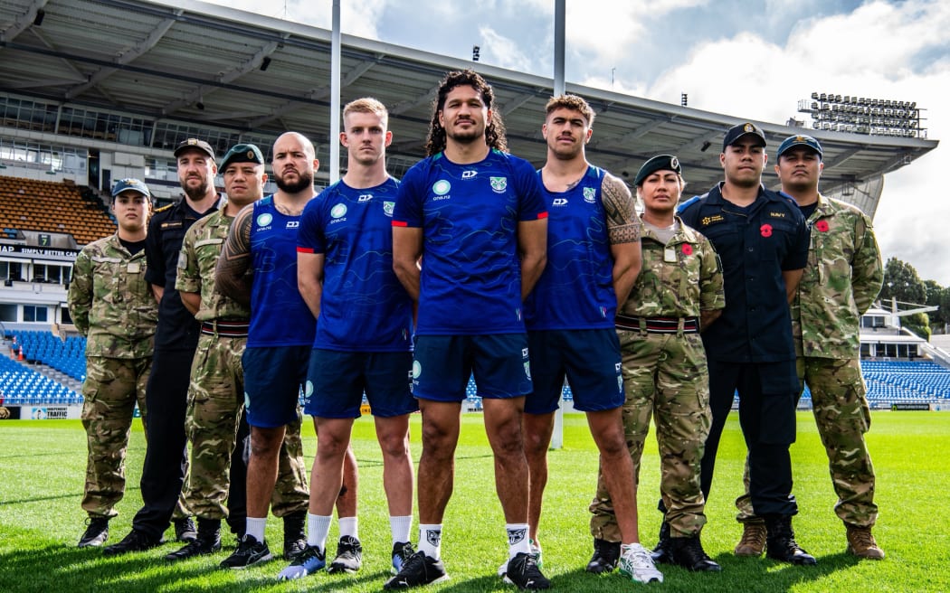 Large Defence Force turnout for Warriors' Anzac Day match RNZ News