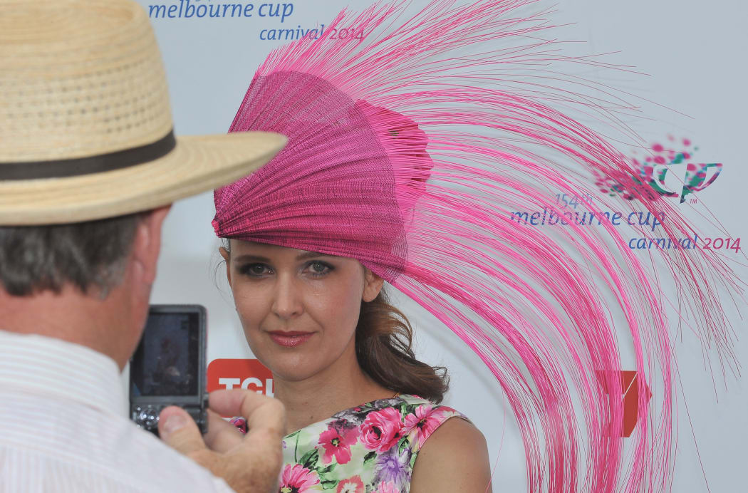 A 2014 Melbourne Cup Fashion in the Field contestant.