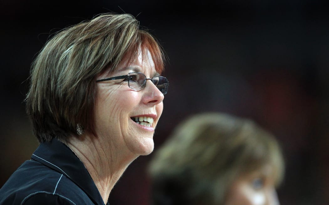 New Zealand coach Ruth Aitken during the New Zealand Silver Ferns versus Australian Diamonds Netball match at Vector Arena, Auckland, New Zealand on Sunday 5 September 2009. Photo: Andrew Cornaga / PHOTOSPORT