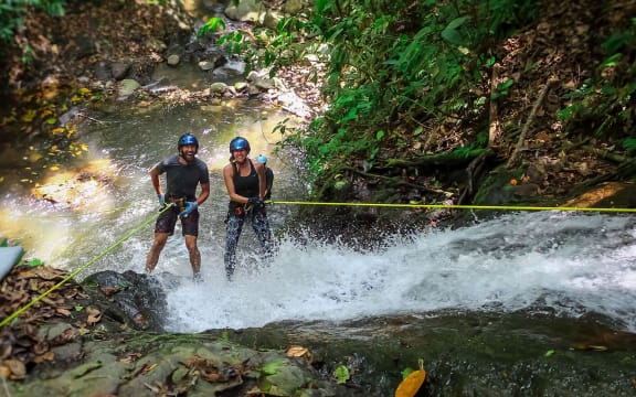 People taking part in activities offered by eco-tourism company Costa Rica Rios.