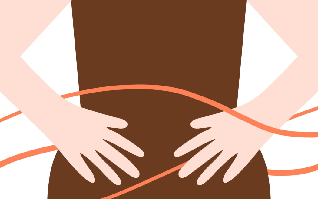 illustration of female hands on hips