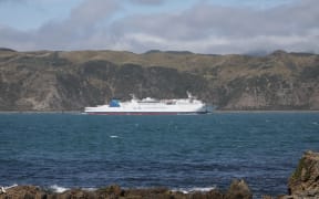 Aratere Interislander Ferry leaving Wellington.