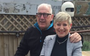 Lianne Dalziel and husband Rob Davidson celebrate preliminary results in the Christchurch local body election.