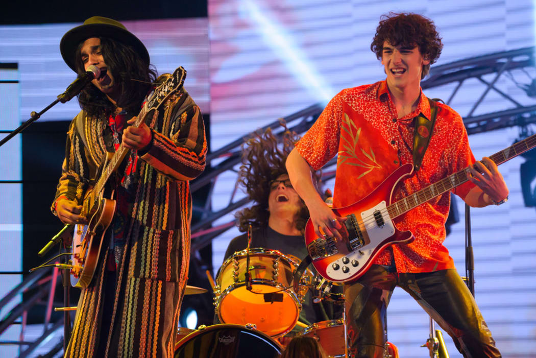 X Factor's Brendon Thomas and the Vibes.
