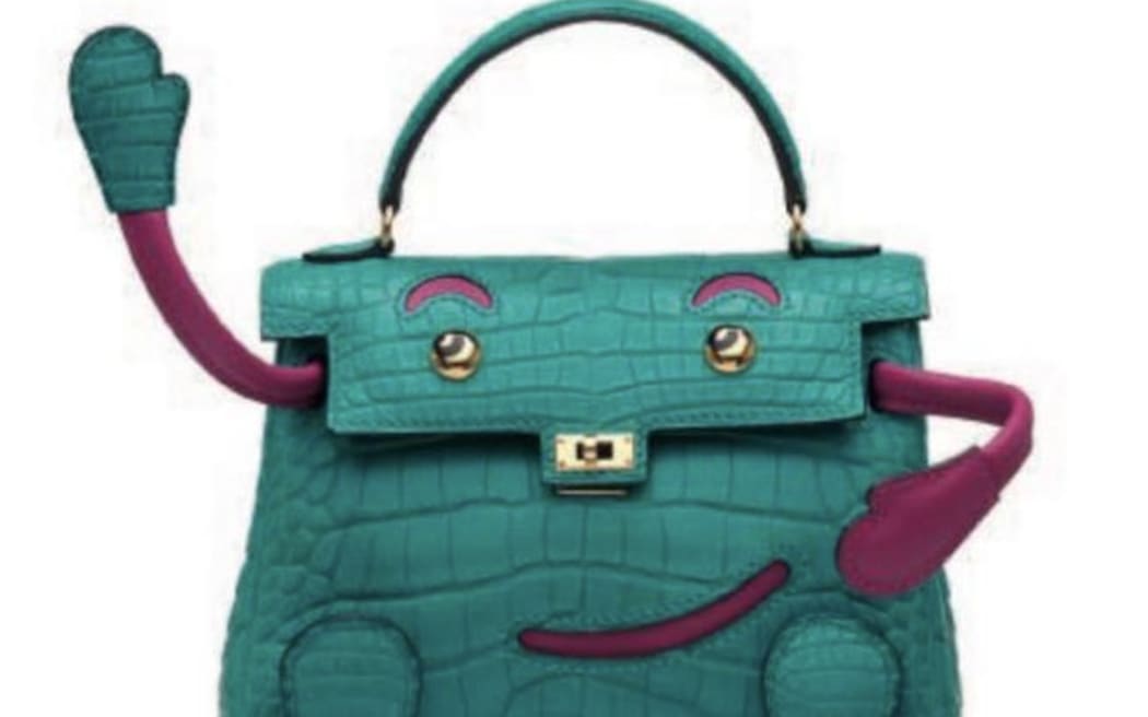 A Metropolitan Police handout showing the model of Hermes Crocodile Kelly handbag stolen in the Primrose Hill raid.