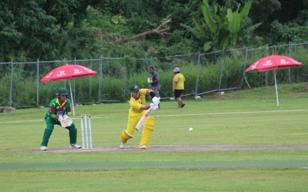 Australia Indigenous batting yesterday. Photo: Anasilini Natoga