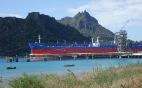 An oil tanker at Marsden Point.